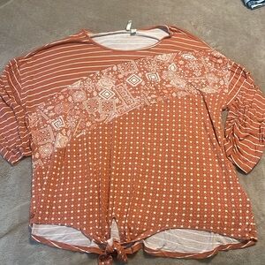Cato Rust Orange Blouse